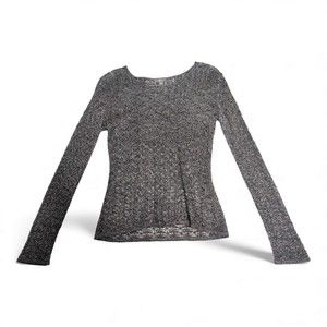 J. Jill Gray Marled‎ Scoop Neck Sweater XS
